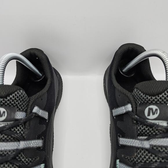 Merrel Barefoot Trail Glove 6 Vibram Black Blue Womens 9.5 Shoes J135384 - Picture 5 of 11